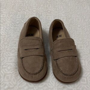 H&M Kids Taupe Suede-Look Penny Loafers